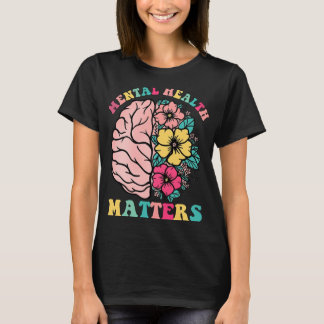 Hersenen Psychische Gezondheidsproblemen Therapeut T-shirt