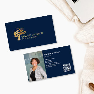 Hersenen Psycholoog Therapeut Psychiater QR-code Visitekaartje