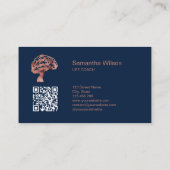 Hersenen Psycholoog Therapeut Psychiater QR-code Visitekaartje (Achterkant)