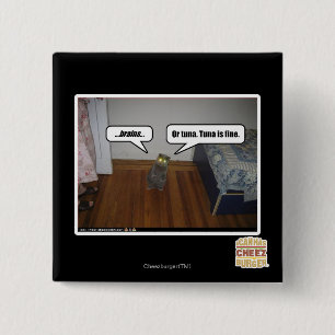 hersenen vierkante button 5,1 cm