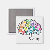 hersengym kleurrijk magneet (Voorkant / Achterkant)
