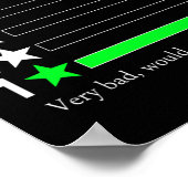 Herseninvaliditeit Zeer slecht Invaliditeitsbewust Poster (Hoek)