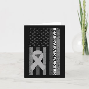 Hersenkanker Warrior USA Amerikaanse Vlag Dad Mann Kaart