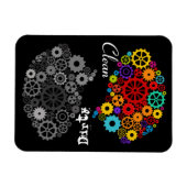 Hersennetten reiniging vuil flexibel magneet (Horizontaal)