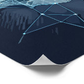 Hersennetwerk Illustratie - Neuraal Netwerk Poster (Hoek)