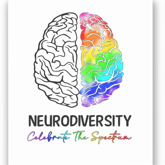 Hersenontwerp, ABA-therapeut, Autisme Awareness, A Sticker (Voorkant)