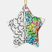 hersenreeks keramisch ornament (Links)