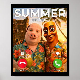 Hersenrot john varken grappige zomervakantie tung poster