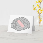 Hersens pijn kerstkaart kaart (Gele Bloem)