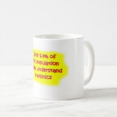 hersenscheten-mok voor de statistiek koffiemok (Voorkant rechts)