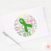 Hersenschudding Groen Lint Inspiratie Stickers (Envelop)
