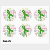 Hersenschudding Groen Lint Inspiratie Stickers (Vel)