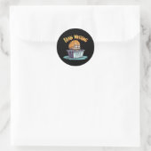 Hersenspoeling Ronde Sticker (Tas)