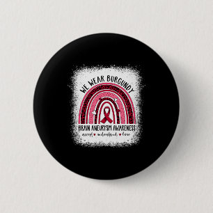 Hersensslagaderaneurysma-bewustzijnskleding Awesom Ronde Button 5,7 Cm