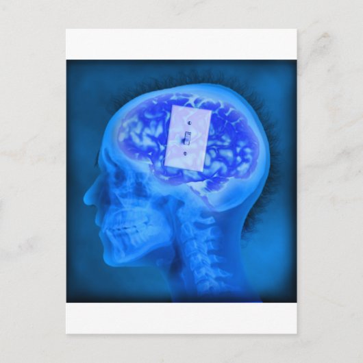 hersenuitgeschakeld briefkaart (Voorkant)