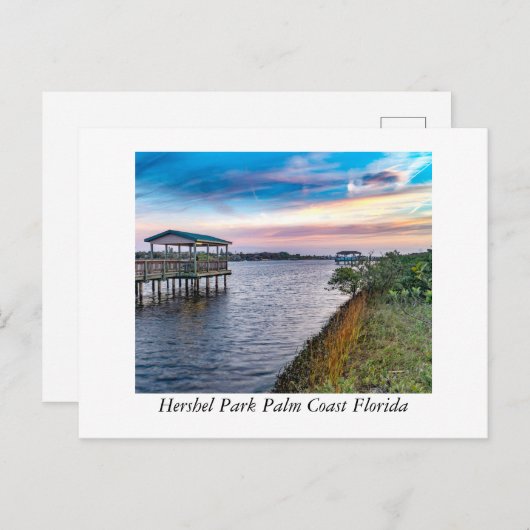Hershel Park Palm Coast Florida Briefkaart (Voorkant / Achterkant)