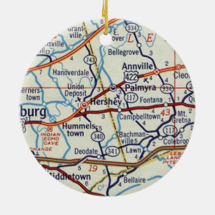 Hershey PA Keramisch Ornament