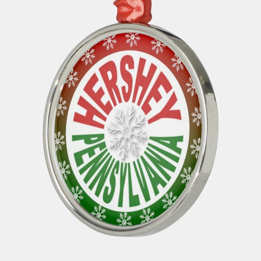 Hershey Pennsylvania vakantiegornament Metalen Ornament (Links)