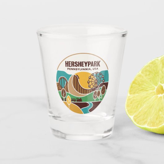 Hersheypark VS Shot Glas (Voorkant)