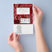 Hershey's Grote Bar Wrapper Kerstmis Rode Sneeuwvl Flyer (Hand)