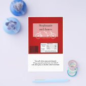 Hershey's Grote Bar Wrapper Rode Dubbele Bike Flyer (Enkel)