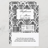 Hershey's Large Bar Wrapper Black White Damask Lac (Voorkant / Achterkant)