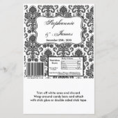 Hershey's Large Bar Wrapper Black White Damask Lac (Voorkant)