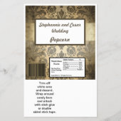 Hershey's Large Bar Wrapper bruin damast Flyer (Voorkant)