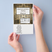 Hershey's Large Bar Wrapper  bruin damast Flyer (Hand)