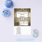 Hershey's Large Bar Wrapper  bruin damast Flyer (Enkel)