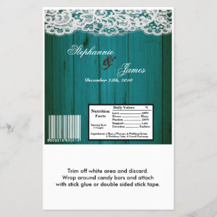 Hershey's Large Bar Wrapper Distrised Blauwgroen W Flyer