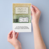 Hershey's Large Bar Wrapper  Floral Antiek Flyer (Hand)