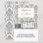Hershey's Large Bar Wrapper Gray Yello Damask Lace (Voorkant / Achterkant)