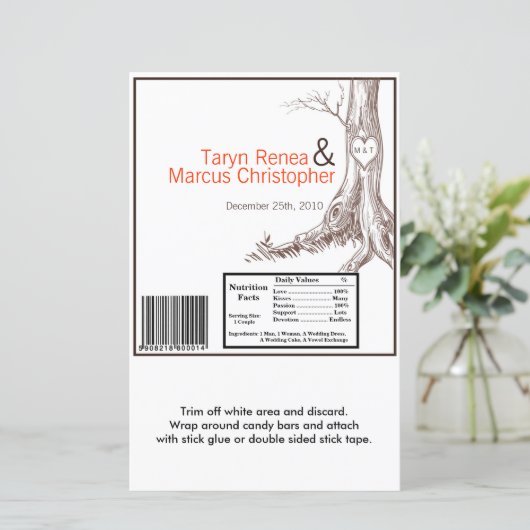 Hershey's Large Bar Wrapper Herfst Tree Initiaal C (Staand voorkant)