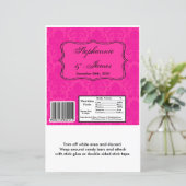 Hershey's Large Bar Wrapper Hot Pink Damask Lace (Staand voorkant)