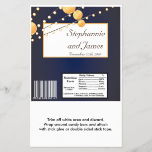 Hershey's Large Bar Wrapper Paper Lantern op Blue Flyer