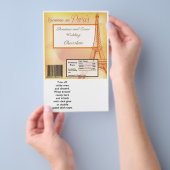 Hershey's Large Bar Wrapper Paris Peach Flyer (Hand)