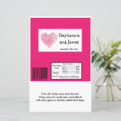 Hershey's Large Bar Wrapper Pink Floral Petals (Staand voorkant)