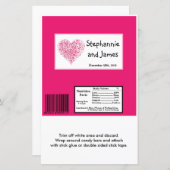 Hershey's Large Bar Wrapper Pink Floral Petals (Voorkant / Achterkant)