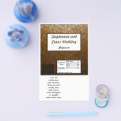 Hershey's Large Bar Wrapper Winter Bruin / Sterren Flyer (Enkel)