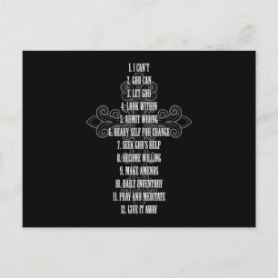 Herstel Christelijke dwars 12-stapgids T vieren Briefkaart