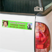 Herstel Democratie Throw H20 op Ninny! Bumpersticker (Op Truck)