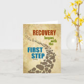 Herstel, eerste stap (12 stap, drugsvrij) kaart (Gele Bloem)