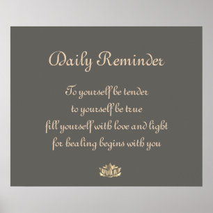 Herstel genezing poster