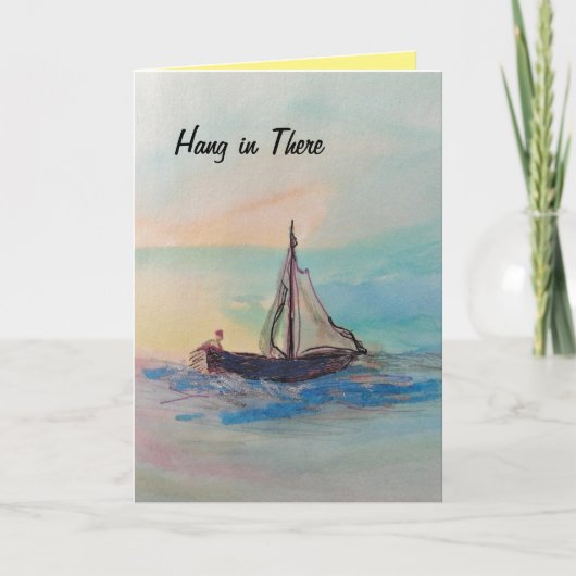 Herstel "hang in there" waterverf kaart (Voorkant)