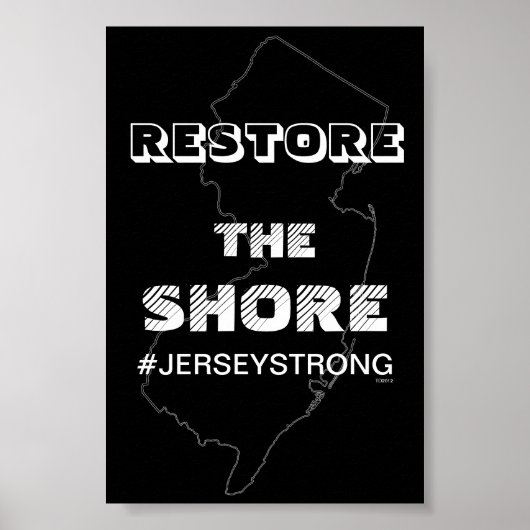 HERSTEL HET POSTER SHORE - JERSEY VOOR KANTOOR (Voorkant)