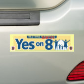 Herstel IDIOCY, stem NEE over PROP 8 Bumpersticker (Op auto)