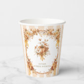 Herstel in de herfst bruidsfeest  papieren bekers (Achterkant)