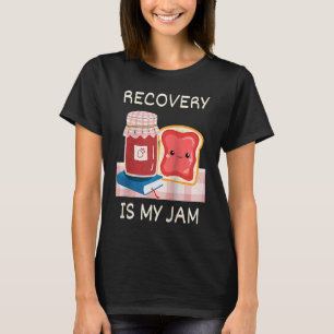 Herstel is mijn jam nuchtere Jubileum woordspeling T-shirt
