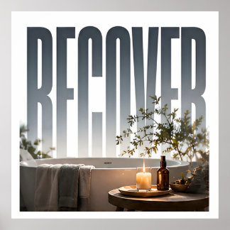 Herstel Luxe Wellness Redactioneel Grafisch Elemen Poster